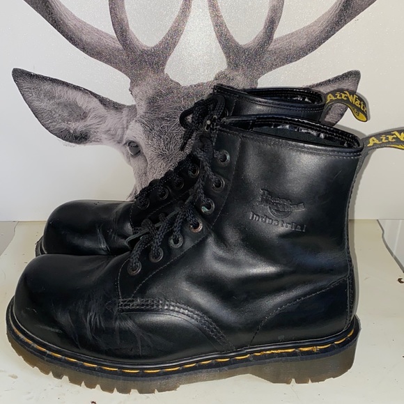 Dr. Martens Other - Dr Martens Industrial Steel Toe Boots Made in England Size 9UK 10US
